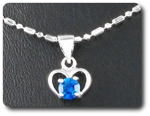 Pendentif saphir bleu - saphir,