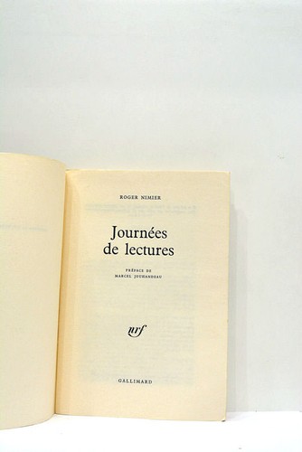 Livre ancien nimier journées - livre,