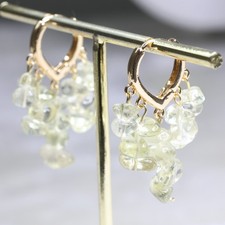 boucles d'oreilles en citrines