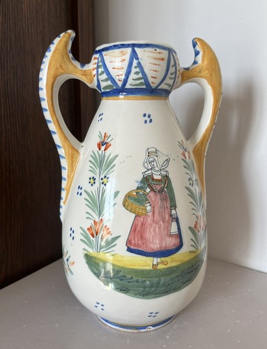 Vase ancien faïence - ancien, en