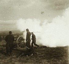 Première Guerre mondiale 14-18 Marne En action Plaque Stereo Vintage