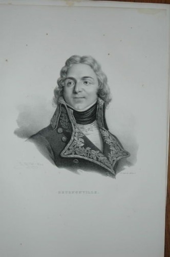 Portrait buste lithographie - buste.,