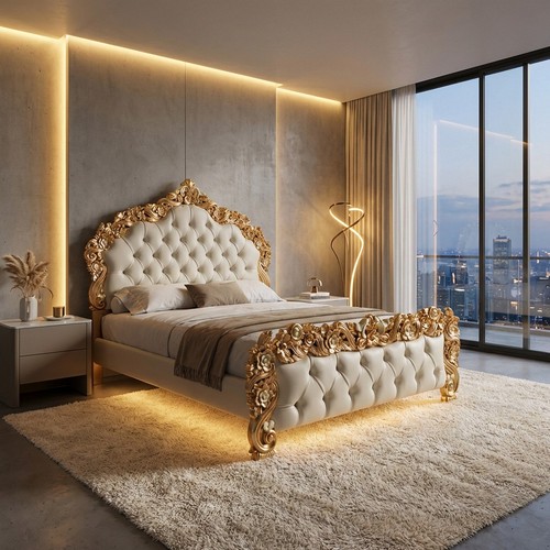 Lit double king size - king, avec