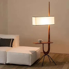LED Solid Wood Floor Lamp