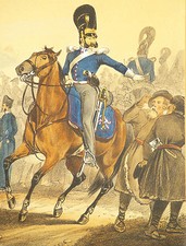 Antique Russian hand colored