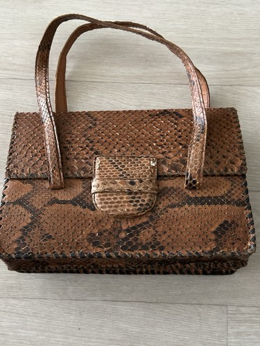 Sac main rouge peau de - main,