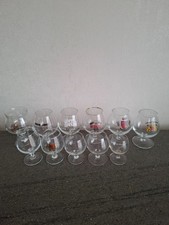 lot de 11 verres cognac/rhum differentes contenances