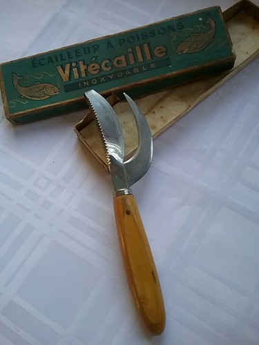 écailleur poisson bois - poisson, en