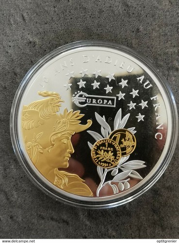 Medaille europa ans adieu - medaille,