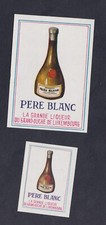 Ancienne  étiquette Allumettes Belgique BN141412 Luxembourg  Père Blanc Liqueur