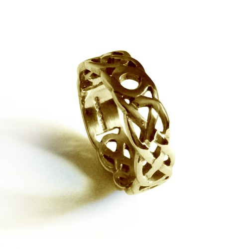 4mm 9ct jaune celtique - 4mm,