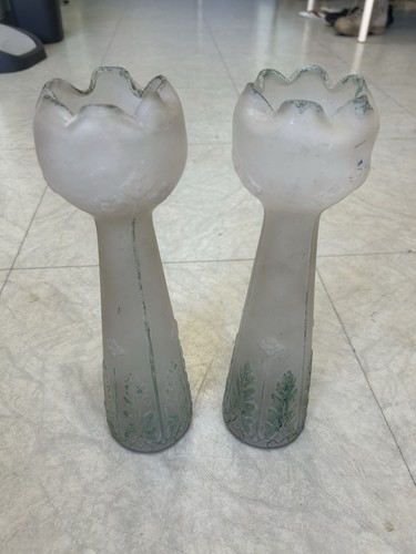 Lot vases soliflores en - /,