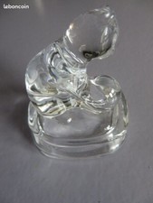 Figurine Cristal d'Arques Chat Avec Ballon