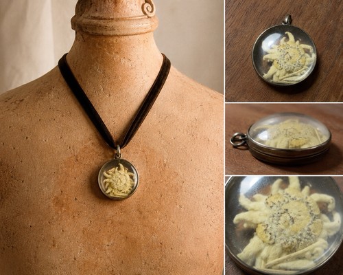 Pendentif ancien argent massif - ancien,