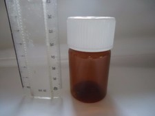 lot de 50 flacons piluliers en petg 40ml bouchon sécurité enfant