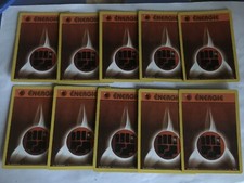 LOT 10 CARTES CARDS POKEMON SET DE BASE ENERGIE " BATTLE - COMBAT " WIZARDS 1999