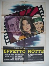 La nuit américaine 1973 AFFICHE ORIGINALE ITALIENNE TRUFFAUT AUMONT BISSET