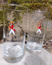 JOHNNIE WALKER WHISKY WHISKEY - LOT DE 2 VERRES - BAR PUB BISTROT - TBE