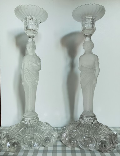 Belle paire bougeoirs cm - de, 30