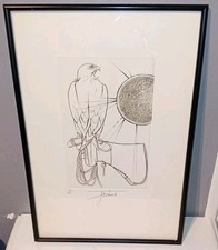 TREMOIS PIERRE YVES GRAVURE SIGNÉE Au CRAYON 175/200 FAUCONNERIE