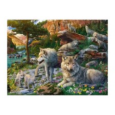 Ravensburger-Puzzle 1500 pieces-Loups au printemps-Adultes & enfants des 14 ans-