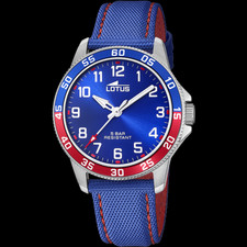 Montre Enfant Bracelet Bleu Et Cadran Bleu Avec Chiffres Lotus 18787/1