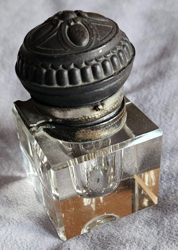 Encrier xixème cristal - encrier,