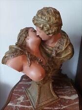 RARE ET BELLE TERRE CUITE GOLDSCHEIDER AUTRICHE. 19 IEME.