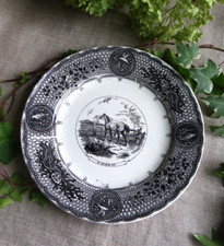 ASSIETTE ANCIENNE EN FAÏENCE