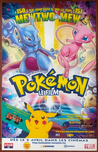 Affiche belge pokemon film - belge, le