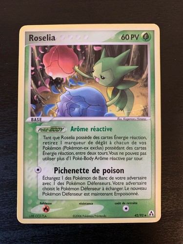 Carte pokémon unco roselia - pokémon,