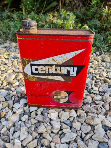 Ancien bidon huile garage moto - garage,