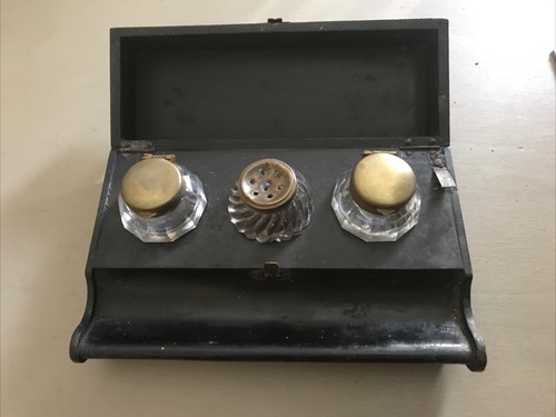 Ancien encrier avec - ancien,