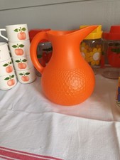 ANCIEN PICHET /CRUCHE /BROC BOURGUIGNON 1,5 L. AMBIANCE  DECO VINTAGE AMI ORANGE