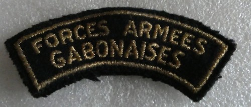 Gabon insigne tissu - tissu, forces
