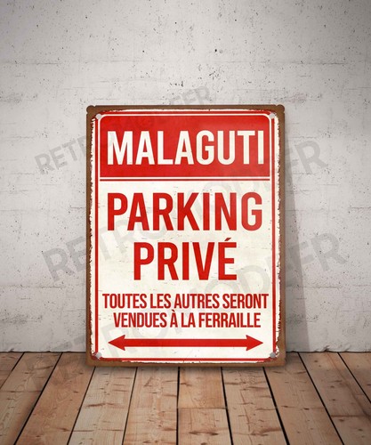 Plaque métal vintage malaguti - vintage,