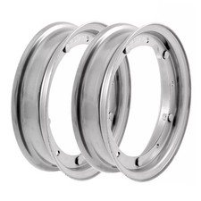 Paire De Jantes 3.50/10 Pour Piaggio Vespa PK 50 N 50 1990/1990 V5X5 Gris