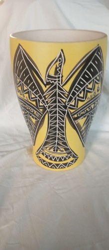 Vase céramique signé - vase, en