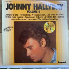 Vynil 33T Johnny Halliday Volume 2 Le disque d'or  - Impact 1980