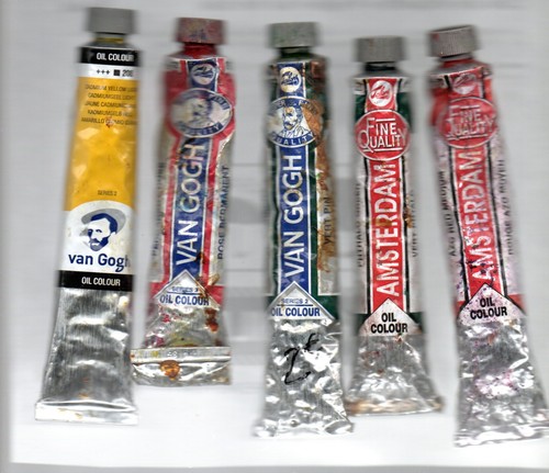 Lot tubes peinture à - lot, 5