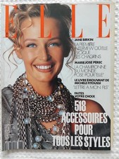 Magazine ELLE #2585 COVER Estelle Lefébure Hallyday 23 septembre 1991 vintage