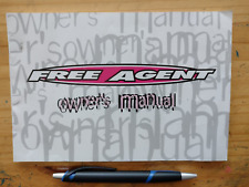 FREEAGENT BMX OWNER'S MANUAL 18 PAGES + WARRANTY LIMO