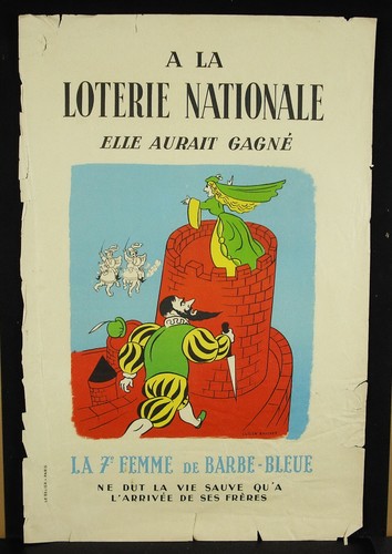Affiche originale avril - , 1954