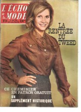 L'ECHO DE LA MODE N°34 PARURE BERCEAU / PULL SPORT / PETANQUE / C. DEBUSSY