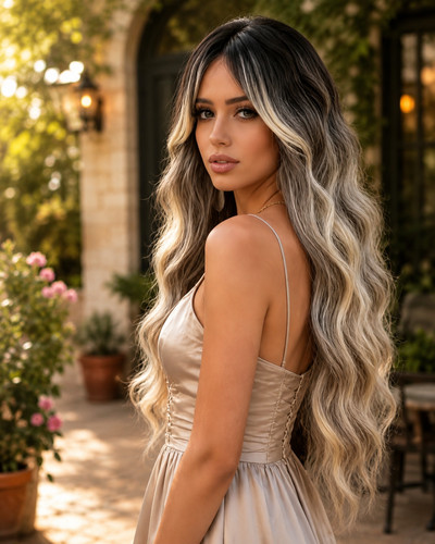 Perruque longue cheveux - perruque,