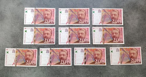 Lot billets de 200 - billets,