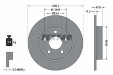 DISQUE DE FREIN FORD T. FOCUS 11-