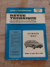 Revue technique CITROEN GSA 1130 1300 1.1 1.3 CLUB PALLAS X3 BERLINE BREAK 7Cv