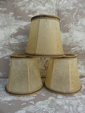 3 Abats jour en Vessie de Porc très bon état 13cm de haut diamètre 10cm-15cm