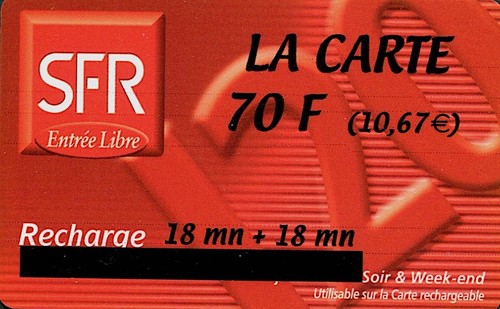 Sfr 70f recharge 18 min - -,